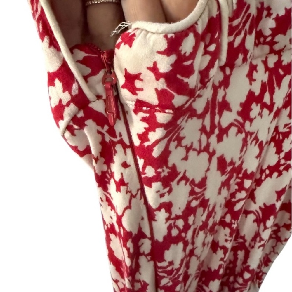 Free People Women’s Vintage Red White Floral Sleeveless Dress! Size 8! - Picture 8 of 13